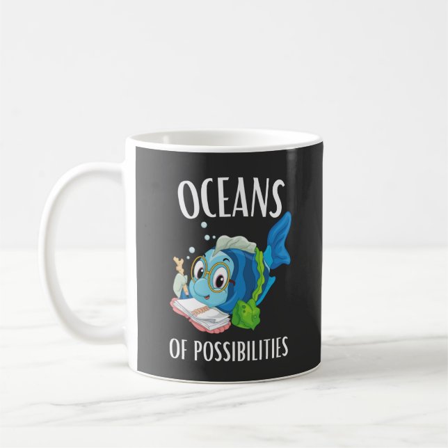 Oceans of possibilities summer reading coffee mug (Left)