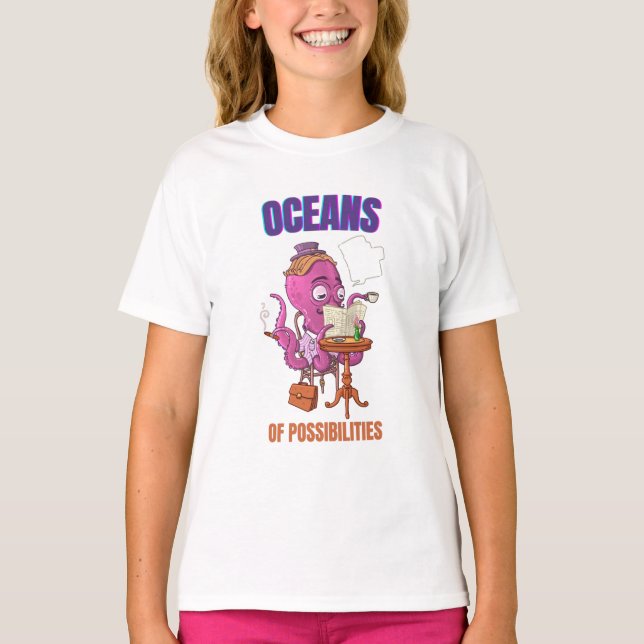 Oceans of possibilities summer reading T-Shirt (Front)