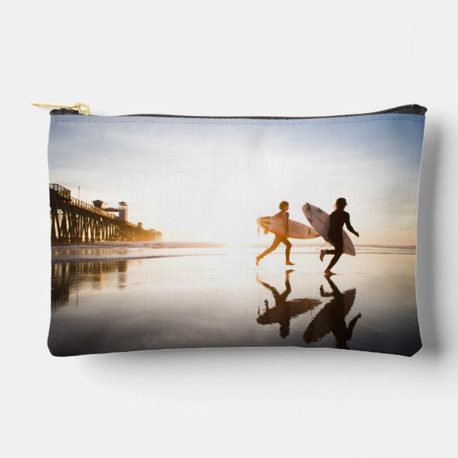 Oceanside Beach Accessory Pouch (Front)