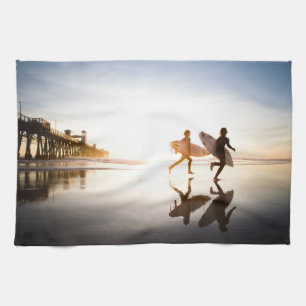 Oceanside Beach Tea Towel