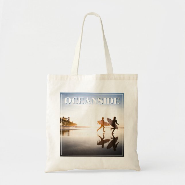 Oceanside Beach Tote Bag (Front)