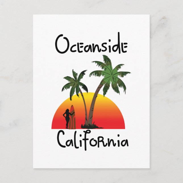 Oceanside California Postcard (Front)