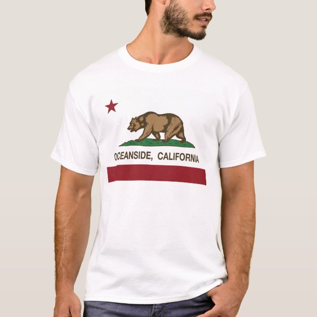 oceanside california state flag T-Shirt (Front)