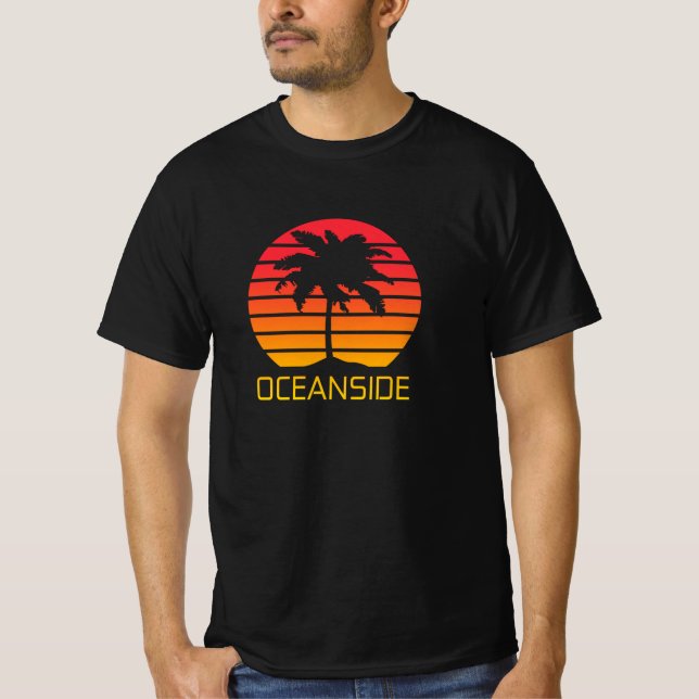 Oceanside California Sunset  T-Shirt (Front)