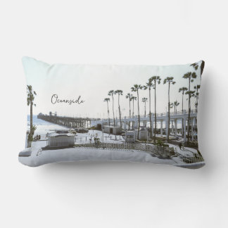 Oceanside Pier Photo Lumbar Cushion