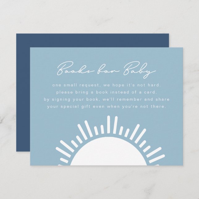 OCEANSIDE Tropical Beach Books For Baby Card (Front/Back)