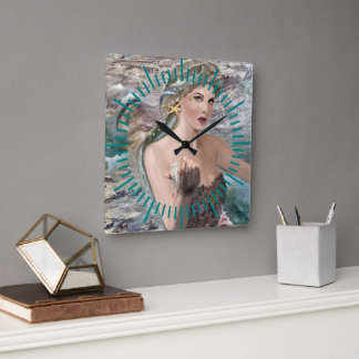 Oceanus Daughter Wall Clock