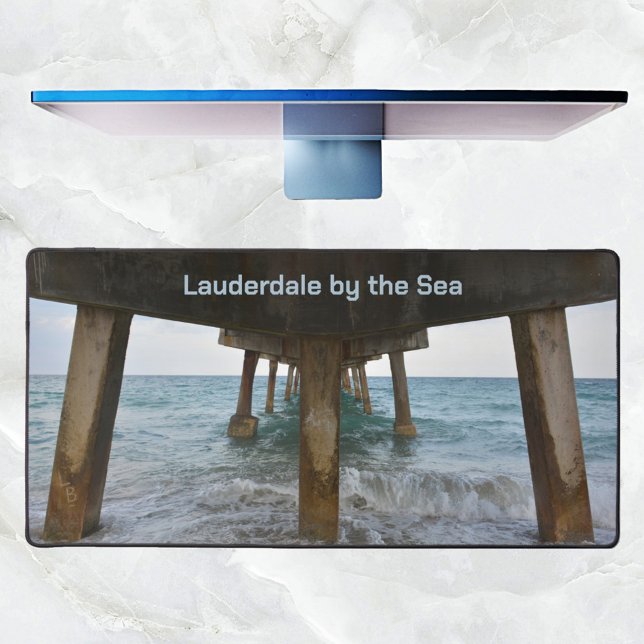Oceanview from Under the Pier Photographic Desk Mat (Creator Uploaded)