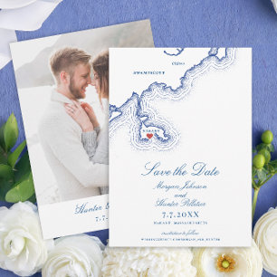 Oceanview of Nahant Wedding Photo Save The Date