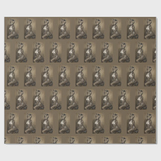 Oceline Ocelot Look Seated Portrait Pattern Wrapping Paper
