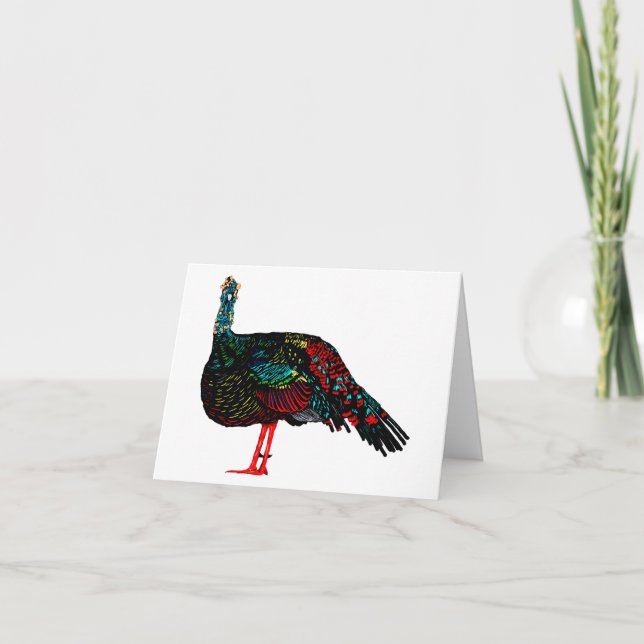 Ocellated Turkey Card (Front)
