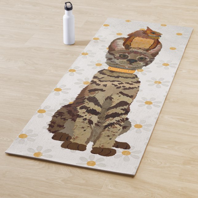 OCELOT CAT & OWL YOGA MAT (In Situ)