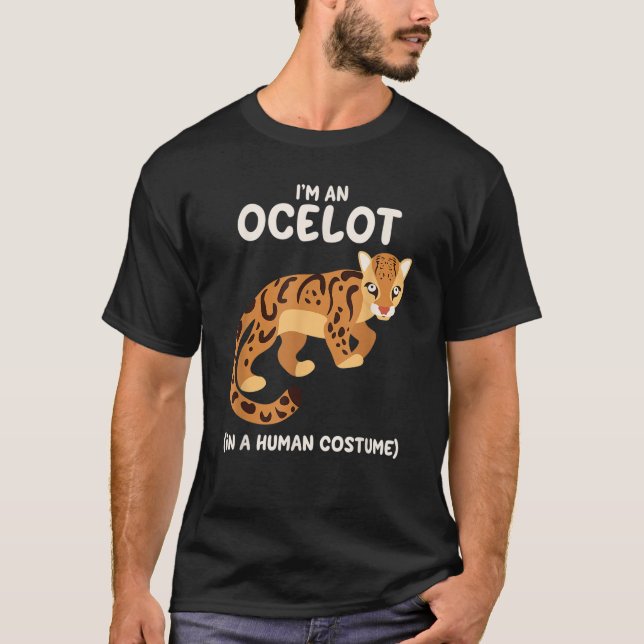 Ocelot Costume Shirt Funny Cute Gift Halloween (Front)