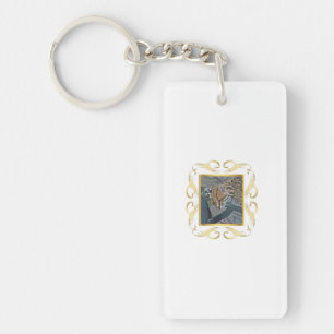 Ocelot Framed Key Ring
