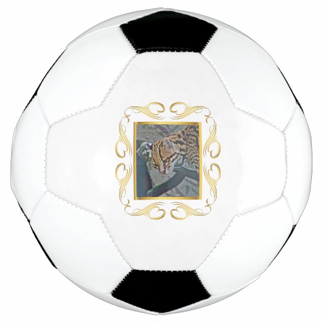 Ocelot Framed Soccer Ball (Front)