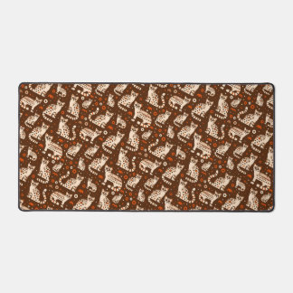 Ocelot Pattern Desk Mat