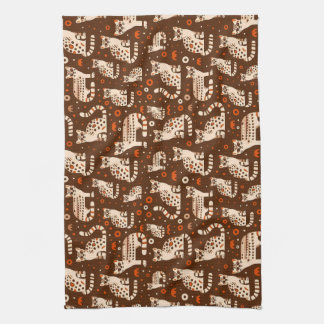 Ocelot Pattern Tea Towel