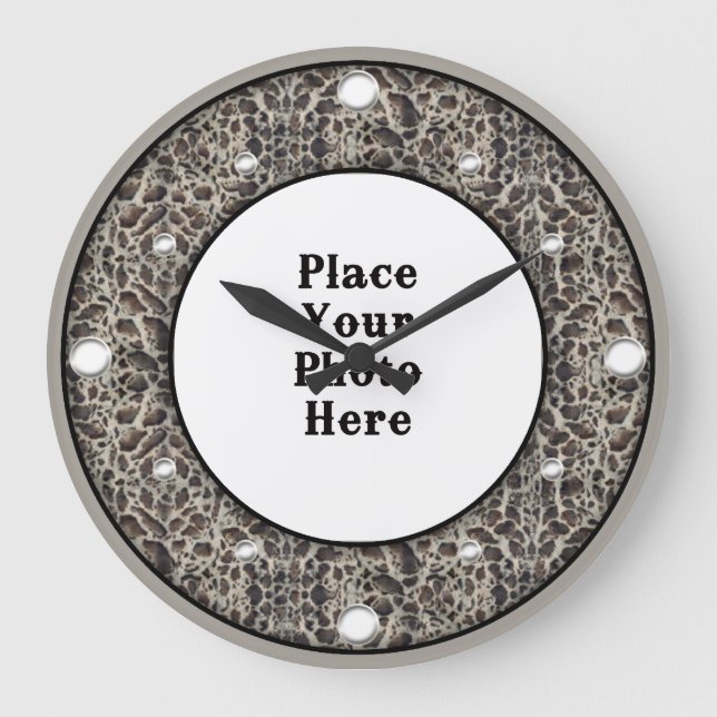 Ocelot Your Photo Wall Clock (Front)