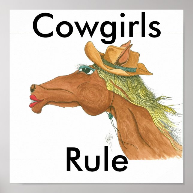 OceTDS189, Cowgirls, Rule Poster (Front)