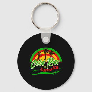 Ocho Rios Jamaica Flag Vacation Tourists Caribbean Key Ring