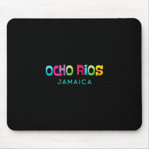 Ocho Rios Jamaica Retro Tropical Design Mouse Pad