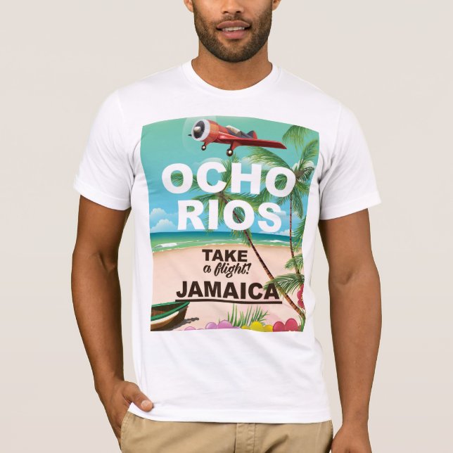 ocho rios jamaica travel poster T-Shirt (Front)