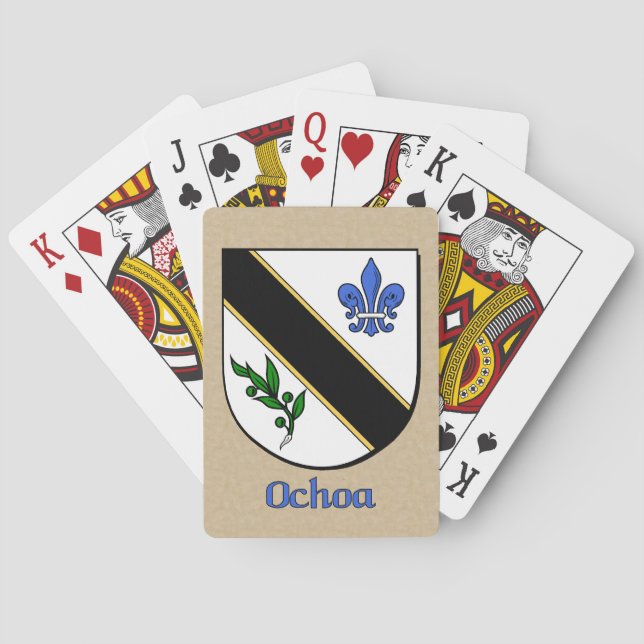 Ochoa Heraldic Shield Playing Cards (Back)