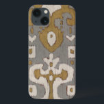 Ochre Ikat I iPhone 13 Case<br><div class="desc">Patterns</div>