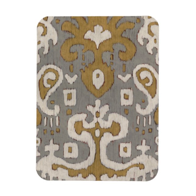 Ochre Ikat I Magnet (Vertical)