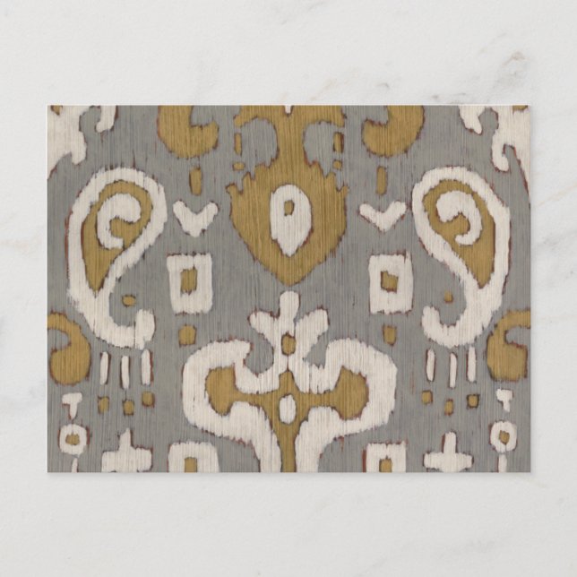 Ochre Ikat I Postcard (Front)