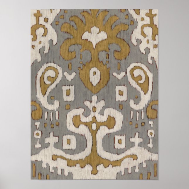 Ochre Ikat I Poster (Front)