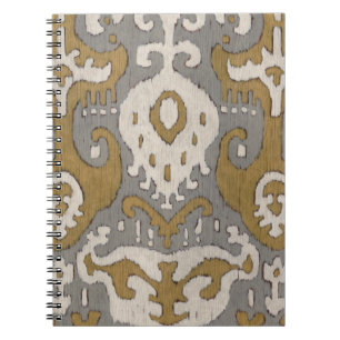Ochre Ikat II Spiral Notebook