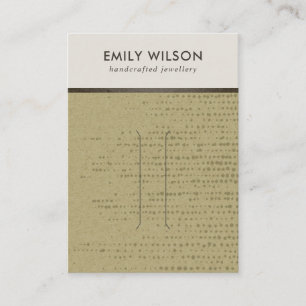 OCHRE KRAFT WHITE DOTS HAIR CLIP DISPLAY CARD