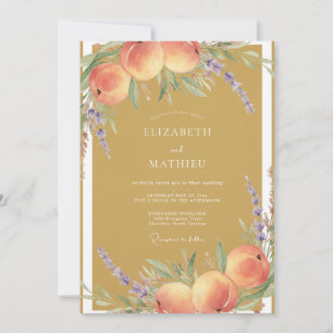 Ochre Vivid Orchard Wedding Invitation
