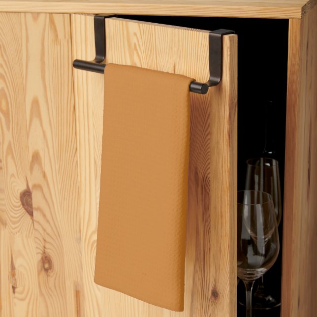 Ochre Yellow Tea Towel (Thirds Fold)