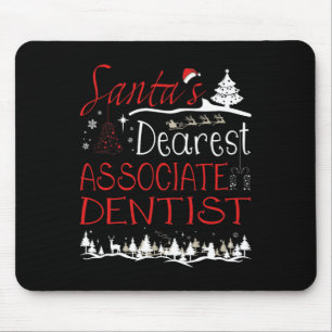 Ociate Dentist Xmas Job Funny Christmas Mouse Pad
