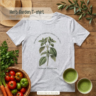 Ocimum Basilicum Basil Botanical Garden Tri-Blend Shirt