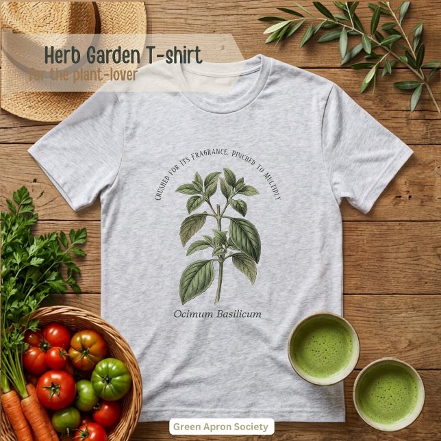 Ocimum Basilicum Basil Botanical Garden  Tri-Blend Shirt (Creator Uploaded)