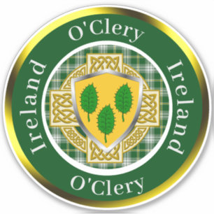 O'Clery Irish Shield/Celtic Cross Personalized