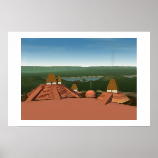 Ocmulgee Mounds Painting Poster (Front)