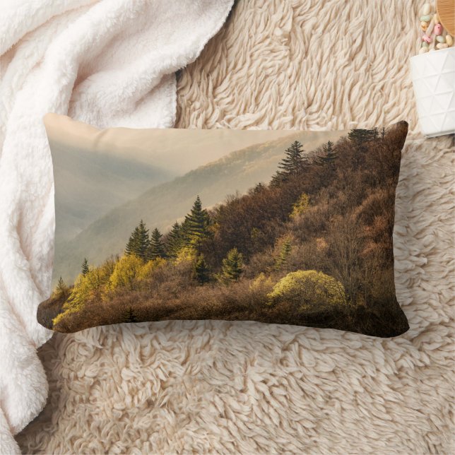 Oconaluftee Valley Overlook | North Carolina Lumbar Cushion (Blanket)