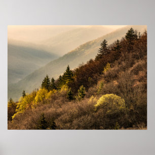 Oconaluftee Valley Overlook North Carolina Poster