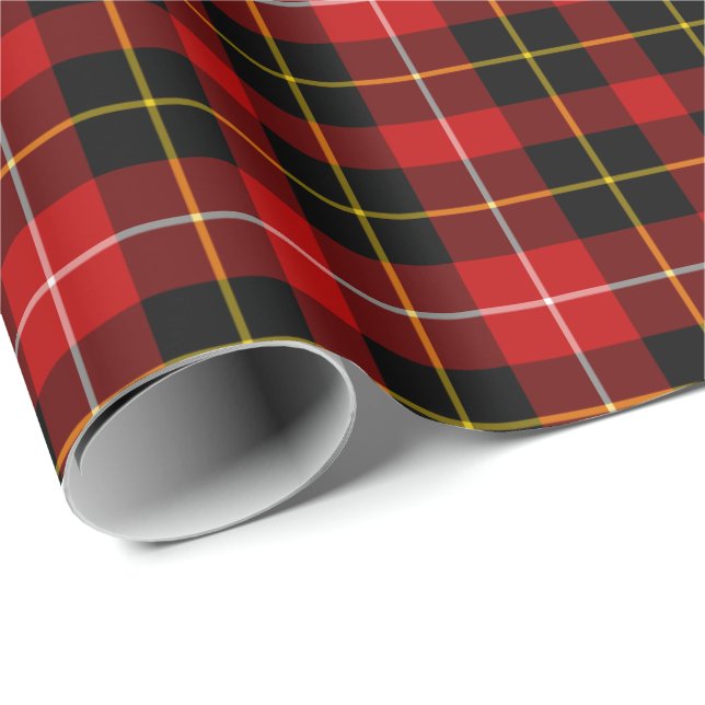 O'Connell Clan Tartan Irish Plaid Pattern Wrapping Paper (Roll Corner)