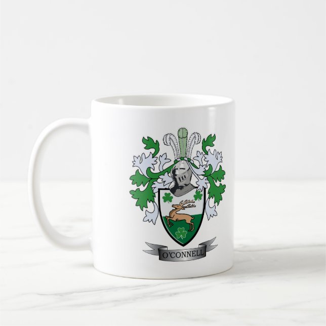 O'Connell Coat of Arms Coffee Mug (Left)