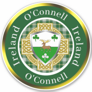 O'Connell Irish Shield/Celtic Cross Personalized
