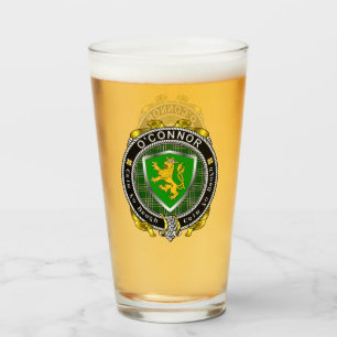 O'Connor/Connor (Kerry) Irish Shield Beer Glass