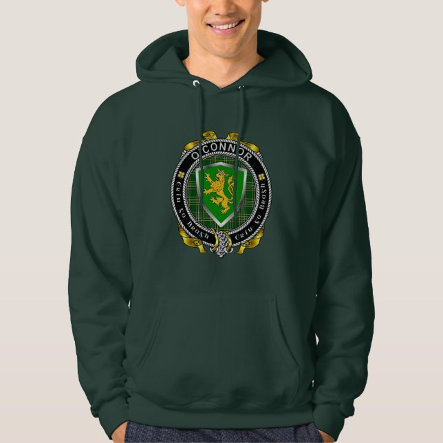 O'Connor/Connor (Kerry)  Irish Shield Hoodie (Front)