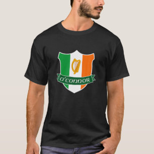 OConnor Irish Name Ireland Flag Harp Family T Shir T-Shirt