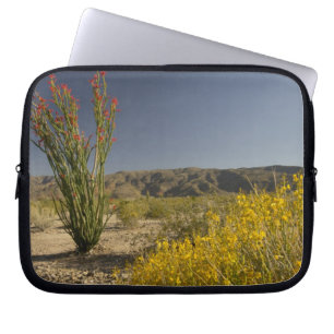 Ocotillo and desert senna laptop sleeve