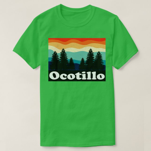 Ocotillo California Retro T-Shirt (Design Front)